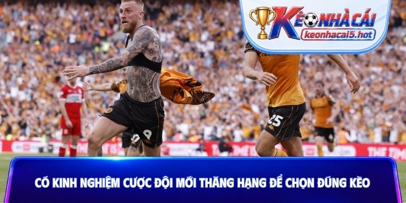 Có kinh nghiệm cược đội mới thăng hạng để chọn đúng kèo