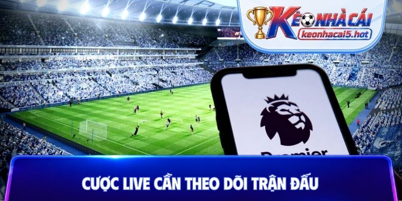 Cược live cần theo dõi trận đấu