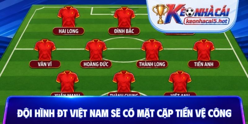 Đội hình ĐT Việt Nam sẽ có mặt cặp tiền vệ công