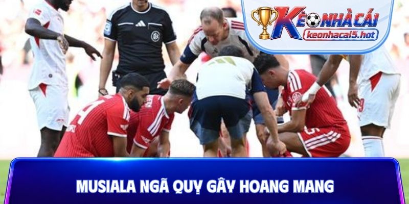 Musiala ngã quỵ gây hoang mang