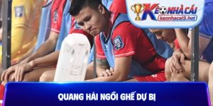 Quang Hải ngồi ghế dự bị